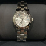 Buy Shop Marc Jacobs Amy White Dial Silver Steel Strap Watch for Women - MBM3217 USA Online