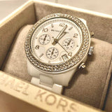 Buy Shop Michael Kors Runway White Dial White Steel Strap Watch for Women - MK5188 USA Online