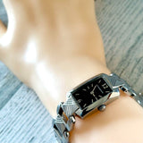 Buy Shop Burberry Signature Quartz Black Dial Silver Steel Strap Watch for Women - BU4210 USA Online