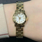 Buy Shop Marc Jacobs Amy Dinky White Dial Gold Steel Strap Watch for Women - MBM3226 USA Online