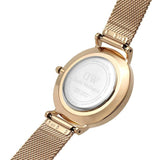 Buy Shop Daniel Wellington Petite Rose Gold Dial Rose Gold Mesh Bracelet Watch For Women - DW00100471 USA Online