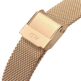 Buy Shop Daniel Wellington Petite Rose Gold Dial Rose Gold Mesh Bracelet Watch For Women - DW00100470 USA Online