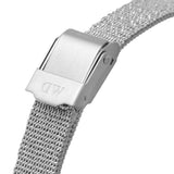 Buy Shop Daniel Wellington Quadro Unitone Silver Dial Silver Mesh Strap Watch For Women - DW00100486 USA Online