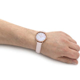 Buy Shop Daniel Wellington Petite Rouge Pink Dial Pink Leather Strap Watch For Women - DW00100511 USA Online