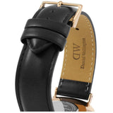 Buy Shop Daniel Wellington Classic Sheffield White Dial Black Leather Strap Watch For Men - DW00100007 USA Online