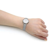 Buy Shop Daniel Wellington Classic Petite Sterling White Dial Silver Mesh Bracelet Watch for Women - DW00100442 USA Online