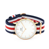 Buy Shop Daniel Wellington Classic Canterbury White Dial Two Tone NATO Strap Watch For Women - DW00100030 USA Online