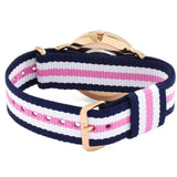 Buy Shop Daniel Wellington Classic South Hampton White Dial Two Tone Nylon Strap Watch For Women - DW00100034 USA Online