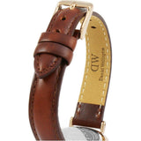 Buy Shop Daniel Wellington Classic Petite St Mawes White Dial Brown Leather Strap Watch For Women - DW00100231 USA Online
