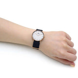 Buy Shop Daniel Wellington Classic Bayswater White Dial Navy Blue NATO Strap Watch For Women - DW00100279 USA Online