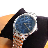 Buy Shop Burberry The Classic Blue Dial Silver Steel Strap Watch for Men - BU10007 USA Online