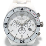 Buy Shop Emporio Armani Ceramic Chronograph White Dial White Ceramic Strap Watch For Men - AR1424 USA Online