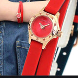 Buy Shop Marc Jacobs Blade Red Dial Red Leather Strap Watch for Women - MBM1343 USA Online