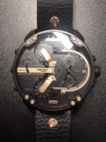 Buy Shop Diesel Mr Daddy 2.0 Chronograph Black Dial Black Leather Strap Watch For Men - DZ7350 USA Online