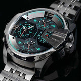 Buy Shop Diesel Uber Chief Black Dial Grey Stainless Steel Strap Watch For Men - DZ7372 USA Online