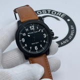 Buy Shop Michael Kors Paxton Analog Black Dial Brown Rubber Strap Watch For Men - MK8502 USA Online