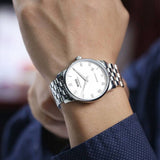 Buy Shop Mido Baroncelli II Automatic White Dial Silver Steel Strap Watch For Men - M8600.4.26.1 USA Online