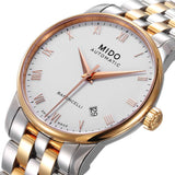 Mido Baroncelli Automatic White Dial Two Tone Steel Strap Watch For Women - M8600.9.N6.1