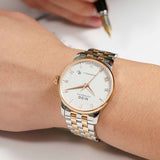 Mido Baroncelli III Automatic White Dial Two Tone Steel Strap Watch For Women - M7600.9.N6.1