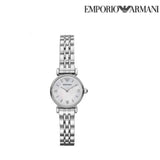 Buy Shop Emporio Armani Gianni T Bar Mother of Pearl Dial Silver Steel Strap Watch For Women - AR1688 USA Online