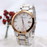 Buy Shop Burberry The City White Dial Two Tone Steel Strap Watch for Women - BU9006 USA Online