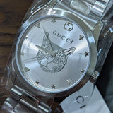 Buy Shop Gucci G Timeless Silver Dial Silver Steel Strap Watch For Women - YA1264095 USA Online