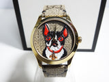 Buy Shop Gucci G-Timeless Brown Dial Brown Leather Strap Unisex Watch - YA1264057 USA Online