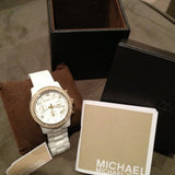 Buy Shop Michael Kors Runway White Dial White Steel Strap Watch for Women - MK5237 USA Online