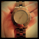 Buy Shop Marc Jacobs Amy Brown Dial Brown Steel Strap Watch for Women - MBM3128 USA Online