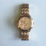 Buy Shop Marc Jacobs Peeker Chronograph Rose Gold Dial Rose Gold Steel Strap Watch for Women - MBM3394 USA Online