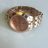 Buy Shop Marc Jacobs Peeker Chronograph Rose Gold Dial Rose Gold Steel Strap Watch for Women - MBM3394 USA Online
