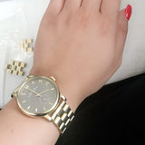 Buy Shop Marc Jacobs Baker Brown Dial Gold Steel Strap Watch for Women - MBM8631 USA Online