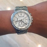 Buy Shop Michael Kors Dylan Silver Dial Silver Steel Strap Watch for Women - MK5585 USA Online