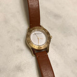 Buy Shop Marc Jacobs Mini Blade White Dial Brown Leather Strap Watch for Women - MBM1219 USA Online