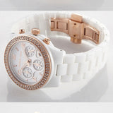 Buy Shop Michael Kors Ceramic White Dial White Steel Strap Watch for Women - MK5269 USA Online