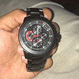 Buy Shop Michael Kors Ryker Chronograph Black Dial Black Steel Strap Watch For Men - MK8529 USA Online