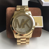 Buy Shop Michael Kors Runway Gold Dial Gold Steel Strap Watch for Women - MK5706 USA Online