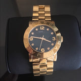 Buy Shop Marc Jacobs Amy Green Dial Gold Steel Strap Watch for Women - MBM8619 USA Online
