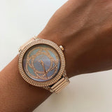 Buy Shop Michael Kors Kerry Purple Dial Rose Gold Stainless Steel Strap Watch for Women - MK3482 USA Online