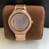 Buy Shop Michael Kors Kerry Purple Dial Rose Gold Stainless Steel Strap Watch for Women - MK3482 USA Online