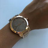 Buy Shop Burberry The City Light Brown Dial Rose Gold Steel Strap Watch for Women - BU9005 USA Online