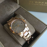 Buy Shop Burberry The City Light Brown Dial Rose Gold Steel Strap Watch for Women - BU9005 USA Online