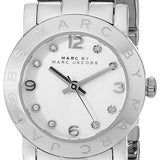 Buy Shop Marc Jacobs Mini Amy White Dial Silver Steel Strap Watch for Women - MBM3055 USA Online