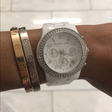 Buy Shop Michael Kors Runway White Dial White Steel Strap Watch for Women - MK5188 USA Online