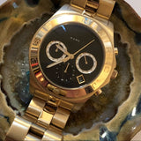 Buy Shop Marc Jacobs Blade Chronograph Black Dial Gold Steel Strap Watch for Women - MBM3309 USA Online
