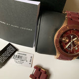 Buy Shop Marc Jacobs Rock Chronograph Red Dial Red Silicone Strap Watch for Women - MBM2596 USA Online