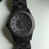 Buy Shop Marc Jacobs Pelly Black Dial Black Silicone Strap Watch for Women - MBM2531 USA Online