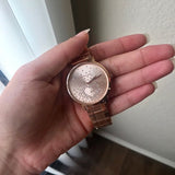 Buy Shop Michael Kors Jaryn Rose Gold Dial Rose Gold Steel Strap Watch for Women - MK3621 USA Online