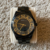 Buy Shop Marc Jacobs Henry Transparent Black Dial Black Steel Strap Watch for Women - MBM3255 USA Online