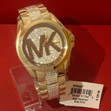 Michael Kors Bradshaw Gold Dial Gold Steel Strap Watch for Women - MK6487